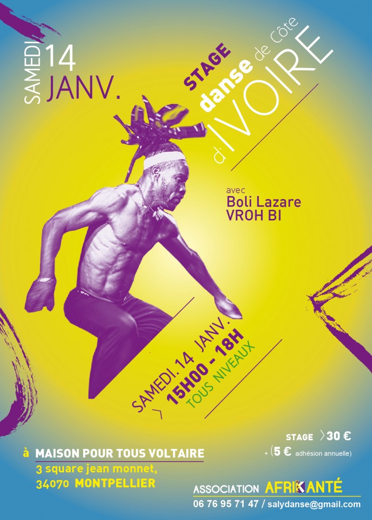 Flyer Stage Boly montpellier 2017